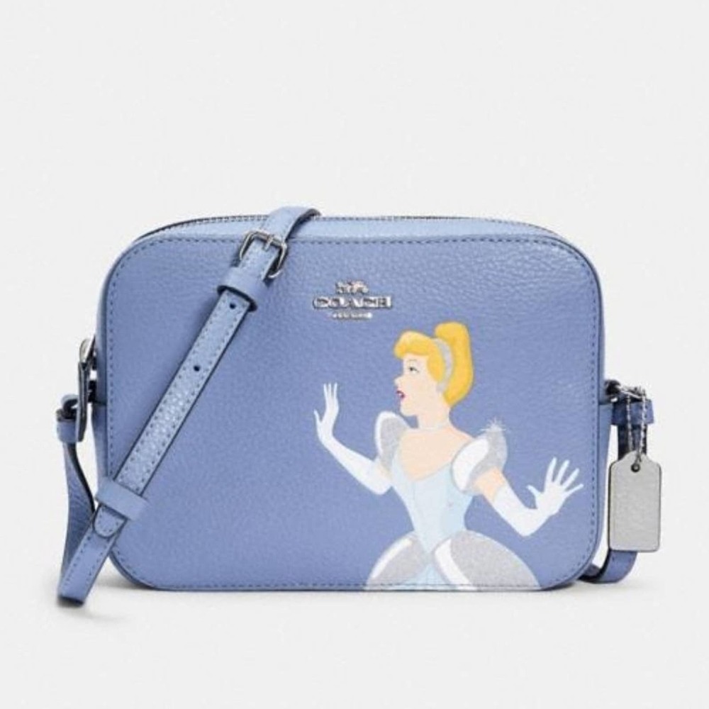 NWT Disney X Coach Mini Cinderella Camera Bag